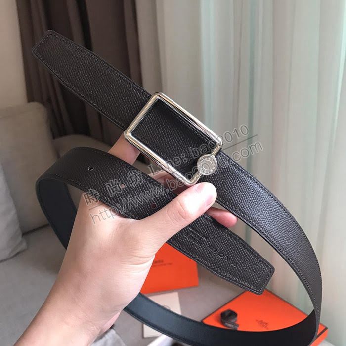 HERMES皮帶 OSCAR BUCKLE 雙面小牛皮 雙面皮帶 愛馬仕男士腰帶  hgh1900